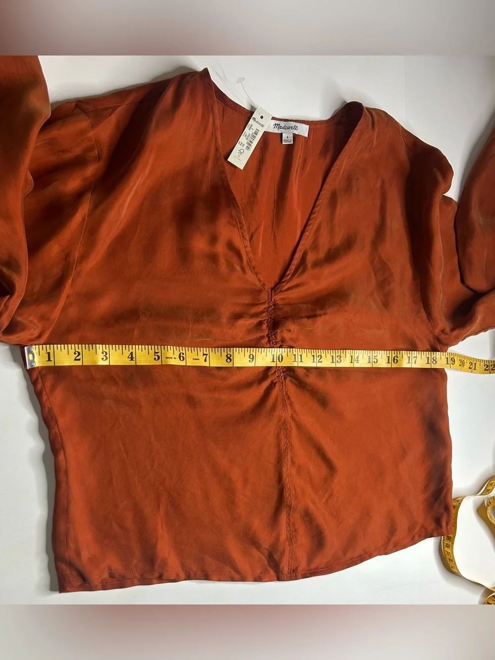 Madewell brushed ruched